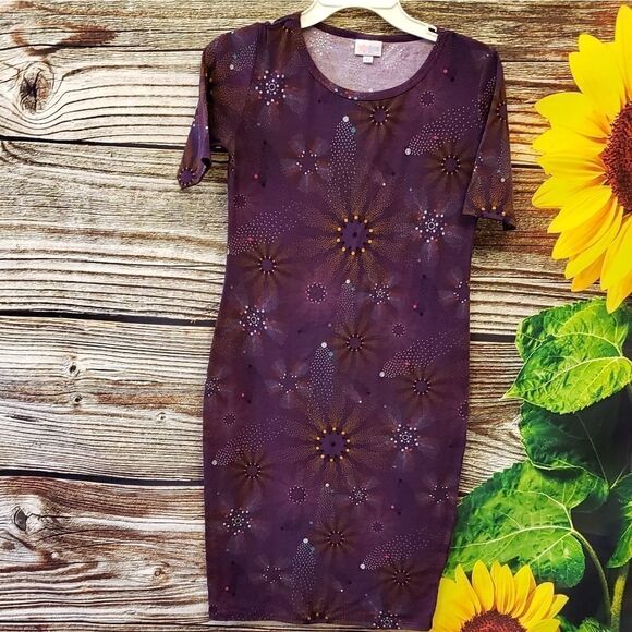 LulaRoe midi dress size XS Pre-owned - Picture 1 of 5
